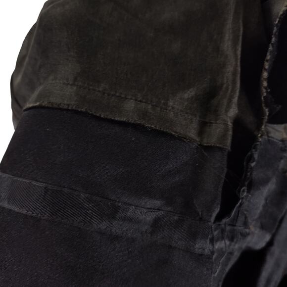 Vintage 50s Boat Neck Cocktail Dress Size 6 Black Embroidered Knee Length - Picture 10 of 16